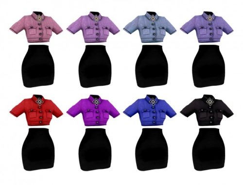 FM chanel retro 90’S two-piece at Bedisfull – iridescent