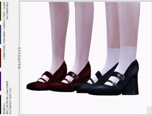 FM Del luna pumps heel at Bedisfull – iridescent