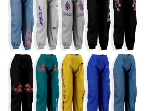 FM Emacity street trackpants at Bedisfull – iridescent