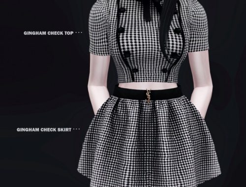 FM Gingham check sets at Bedisfull – iridescent
