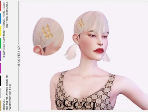 FM hairpin set at Bedisfull – iridescent
