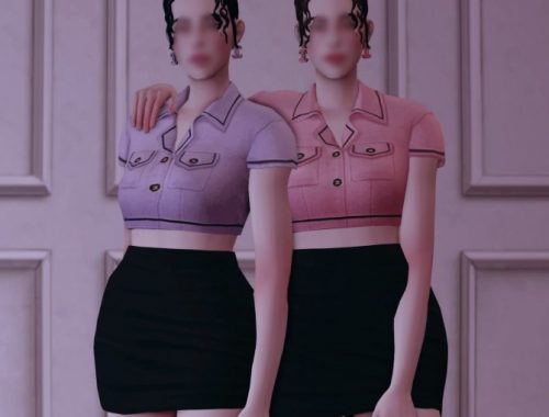 FM MM Set: earrings, outfit, hair & hairband at Bedisfull – iridescent