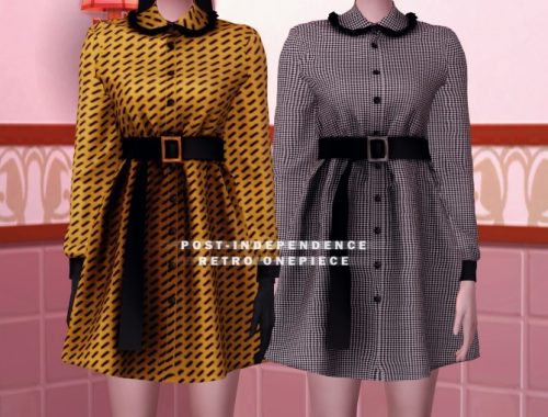 FM Post-independence retro onepiece at Bedisfull – iridescent