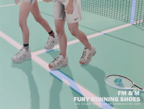 FM&M Fury running shoes at Bedisfull – iridescent