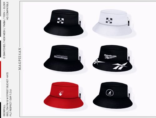FM&M street bucket hats