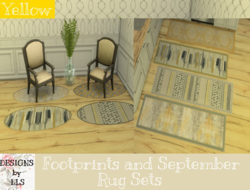Footprints and September Rug Sets