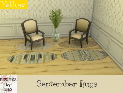 Footprints and September Rug Sets