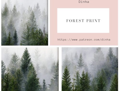 Forest Print 3 Collections 9 Swatches at Dinha Gamer