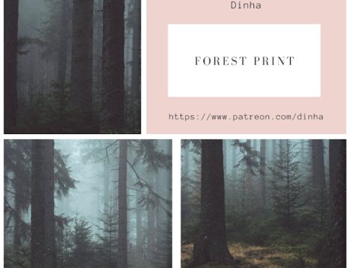 Forest Print 3 Collections 9 Swatches at Dinha Gamer