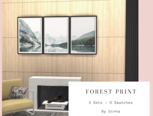 Forest Print 3 Sets 9 Swatches at Dinha Gamer