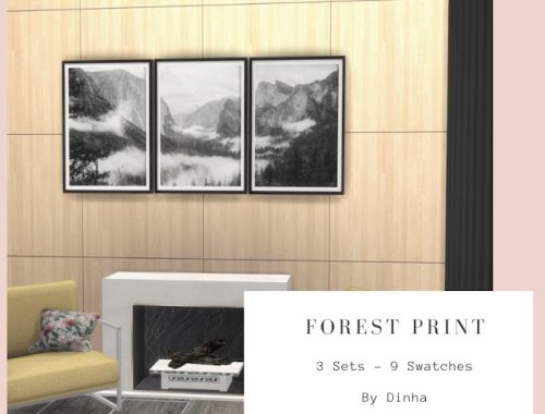 Forest Print 3 Sets 9 Swatches at Dinha Gamer