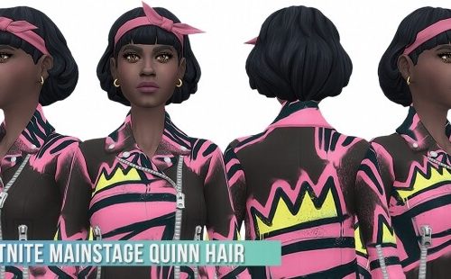 Fortnite MainStage Quinn Hair Conversion/Edit at Busted Pixels