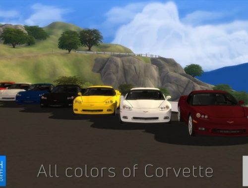 FP’s 2005 Chevrolet Corvette C6 by SimsCraft at Mod The Sims