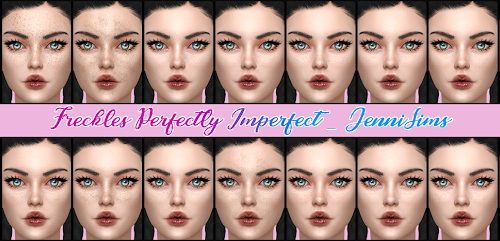 Freckles Perfectly Imperfect in 18 variants at Jenni Sims