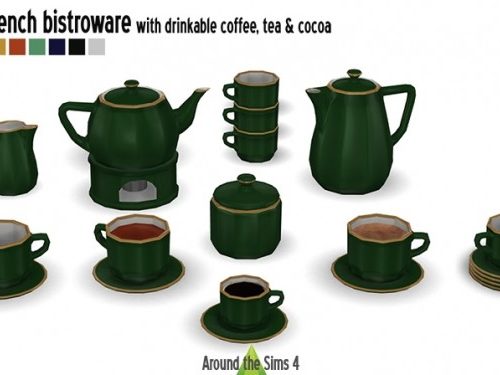 French bistroware by Sandy at Around the Sims 4