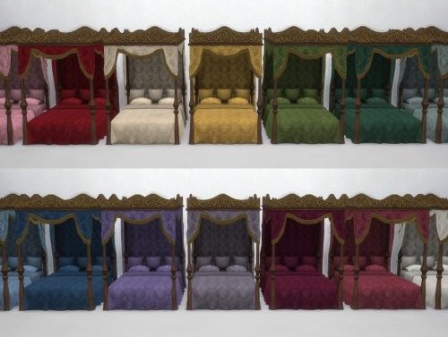 French Canopy Bed by TheJim07 at Mod The Sims