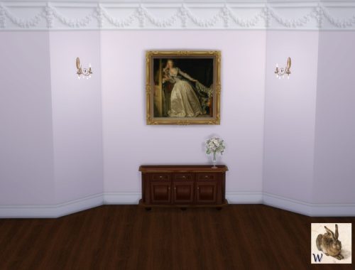 French Carved Crown Molded Walls