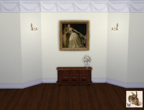 French Carved Crown Molded Walls