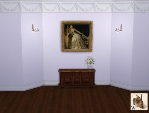 French Carved Crown Molded Walls