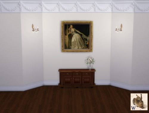 French Carved Crown Molded Walls