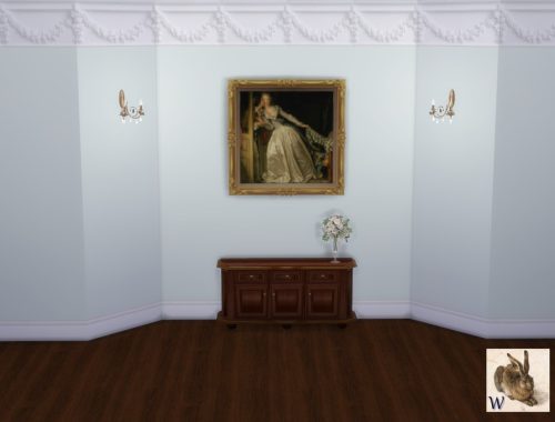 French Carved Crown Molded Walls
