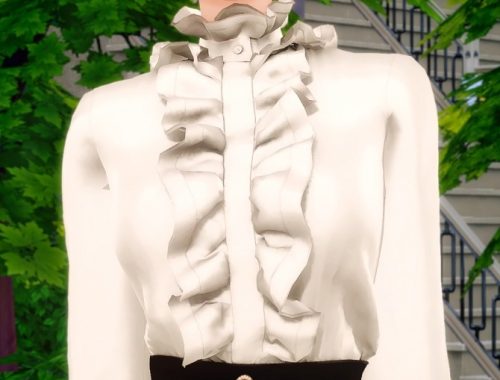 Frill Blouse & A Line Skirt at RIMINGs