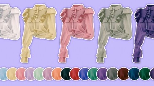 Frill Blouse None Lace & Sleeves Shape at NEWEN