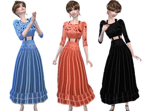 Frill dress with crop top (Strangeville)