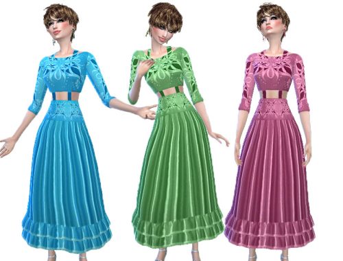 Frill dress with crop top (Strangeville)