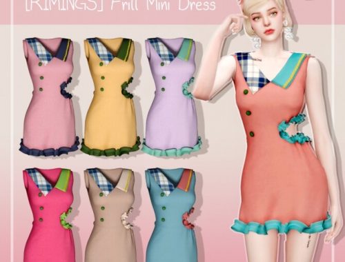 Frill Mini Dress at RIMINGs