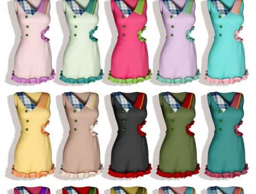 Frill Mini Dress at RIMINGs