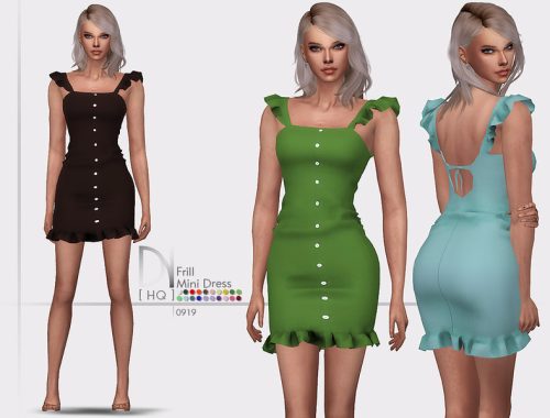 Frill Mini Dress