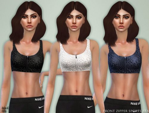 Front Zipper Sports Bra