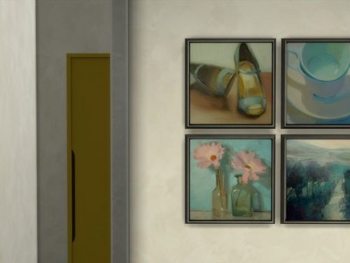 Frozen Moments paintings + frames at b5Studio