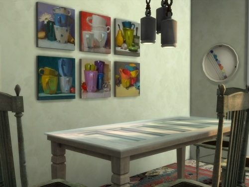 Frozen Moments paintings + frames at b5Studio