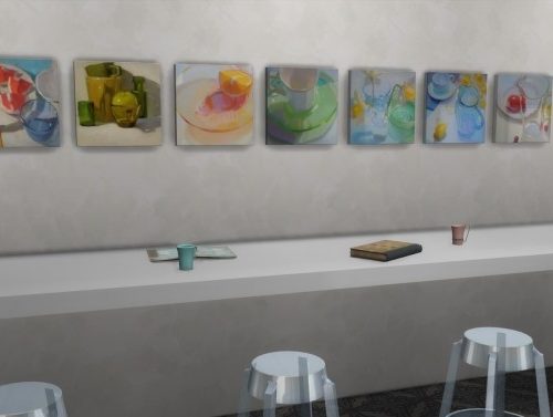 Frozen Moments paintings + frames at b5Studio
