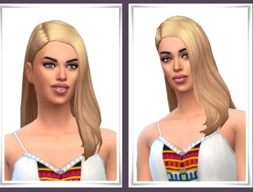 Full Side Part Straight Hair at Birksches Sims Blog