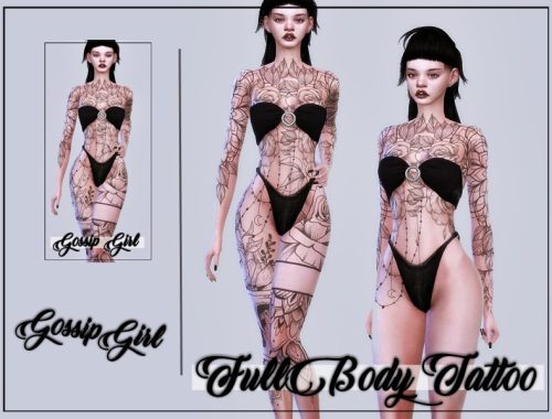 FullBody Tattoo - GossipGirl