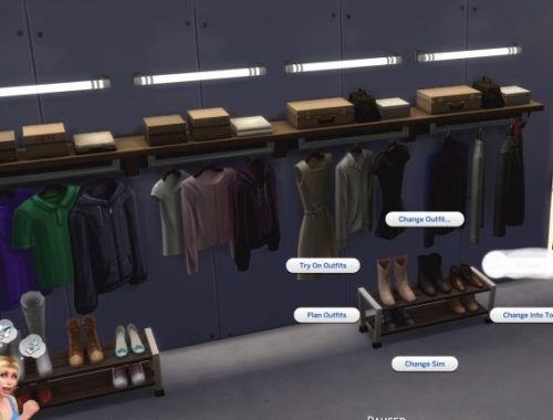 Functionnal Mounted Wall and Racks Dressers by JakeC0001 at Mod The Sims