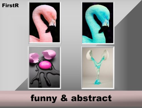 Funny abstract paintings - DINE OUT required