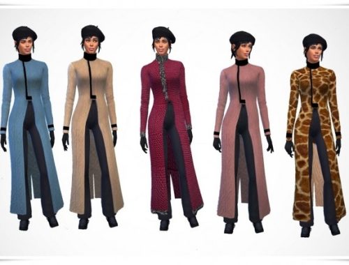 Fur & Leather Coat at Birksches Sims Blog