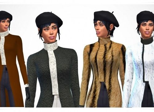 Fur & Leather Coat at Birksches Sims Blog