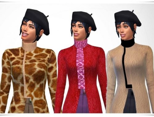 Fur & Leather Coat at Birksches Sims Blog