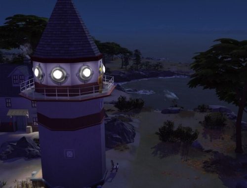 Fyrvokterboligen lighthouse keeper’s house at KyriaT’s Sims 4 World