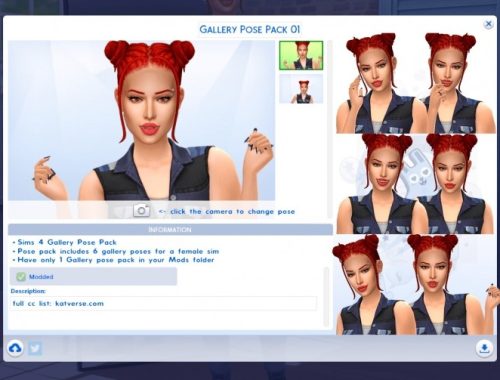 Gallery Pose Pack 01 at Katverse - The Sims 4 Catalog