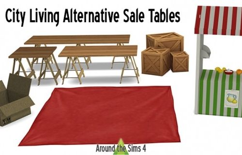 Garage sale set by Sandy at Around the Sims 4