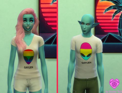 Gaylien Pride Month Alien Shirts Set