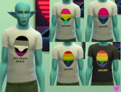 Gaylien Pride Month Alien Shirts Set
