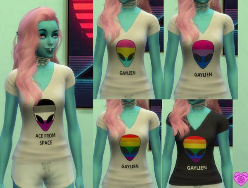 Gaylien Pride Month Alien Shirts Set