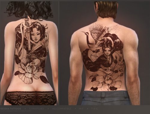 Geisha tattoos